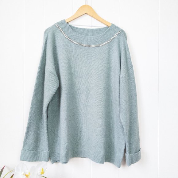Soft Surroundings Sweaters - Soft Surroundings Bejeweled Sweater